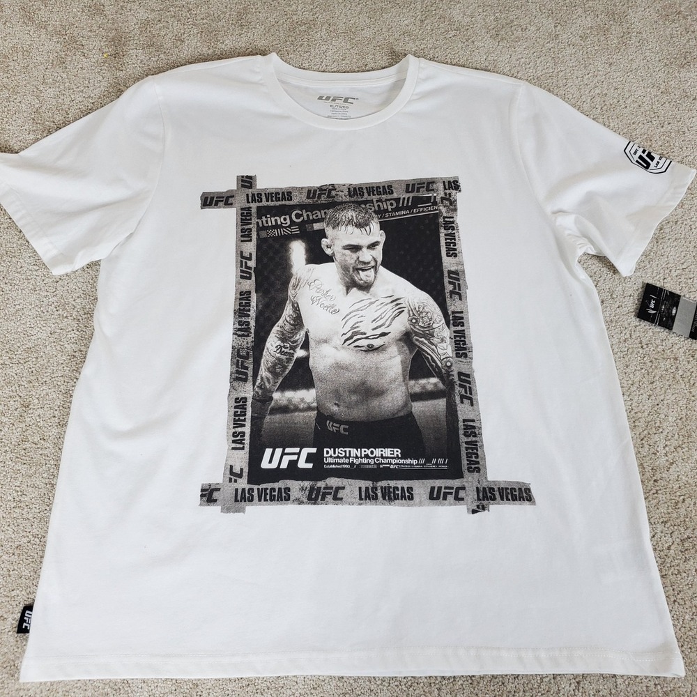 UFC Ultimate Fighting Championship Tshirt Size XL Dustin Poirier Las Vegas NWTG